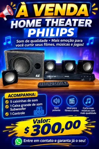 Vende-se home theater