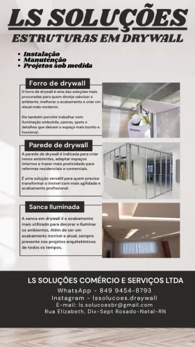Instalação de Drywall - Paredes, tetos e divisórias