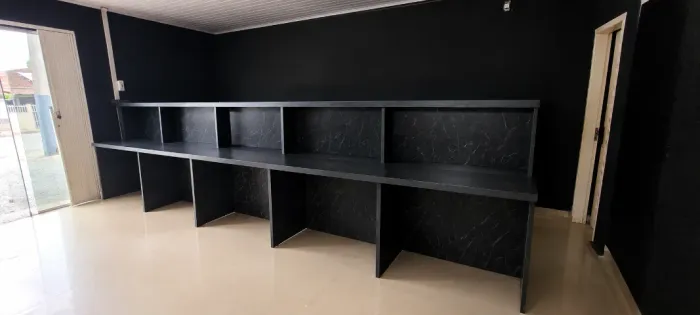 Bancada Estação de Trabalho 10 Lugares 100% MDF 4m - Joinville