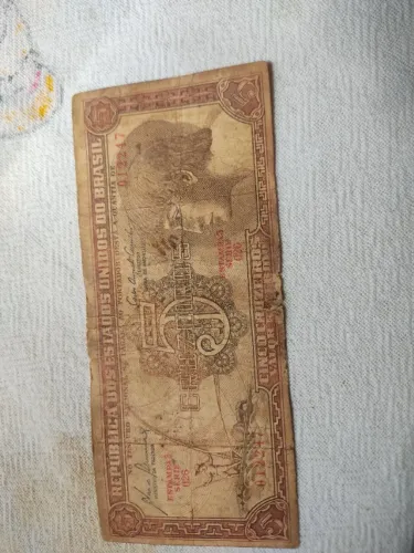 Cédula De 5 Cruzeiros Índio