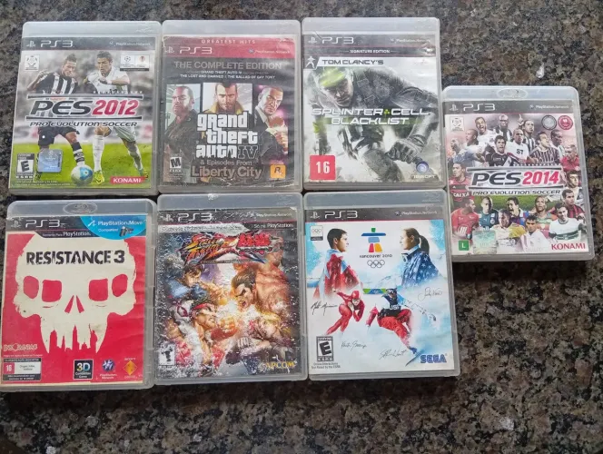 Jogos originais Playstation 3.