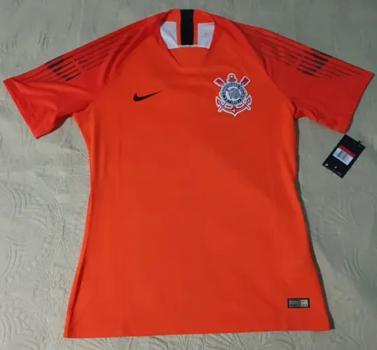 Camisa Corinthians 2018 Goleiro Jogador Laranja