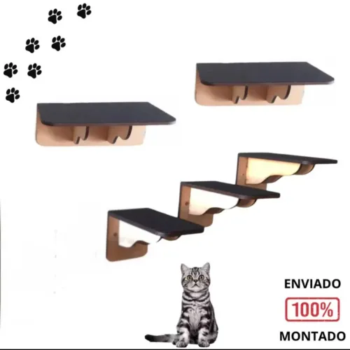 Playground para gatos, Kit 13 peças MDF