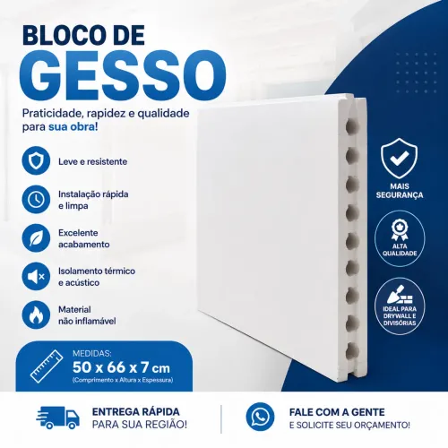 Bloco de gesso