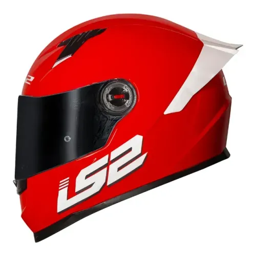 Capacete Ls2 Classic S Monocolor Bright Vermelho - somos loja, parcelamos