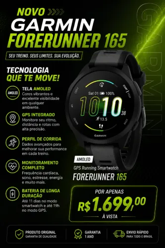 Relógio Garmin Forerunner 165