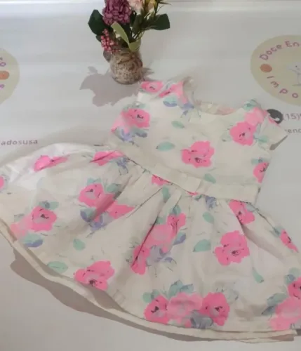 Vestido Place tamanho 12-18 meses importado (desapego)
