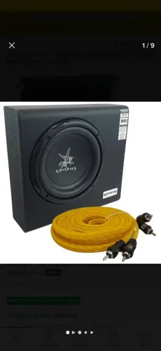 Caixa mim som slim Corzus 8p 200w 