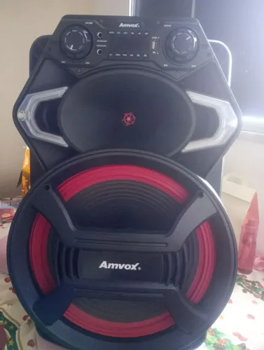 CAIXA DE SOM AMVOX 800 WATTS SUPER CONSERVADA USADA POUCAS VEZES!