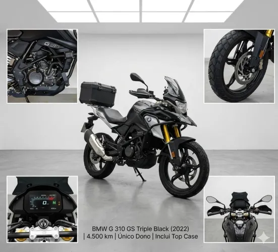 BMW G 310 GS Triple Black 2022 - 4.500 km Rodados