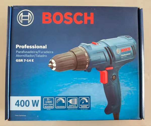 Furadeira Parafusadeira Bosch 400W Cabo 4 metros