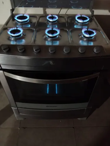 FOGÃO 6 BOCAS INOX BRASTEMP AUTOMÁTICO TOP ENTREGO 