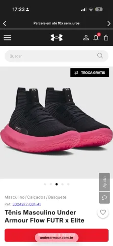 Tênis Masculino Under Armour Flow FUTR x Elite