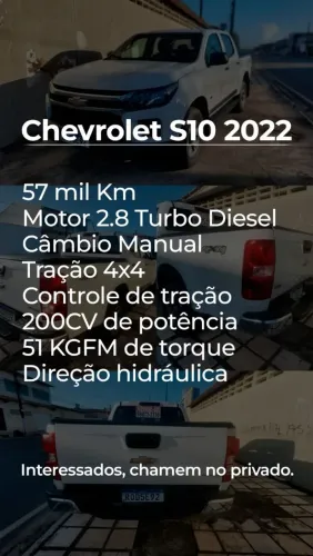 Chevrolet S10 Pick-up LS 2.8 TDI 4X4 CD Dies. Mec. 2022