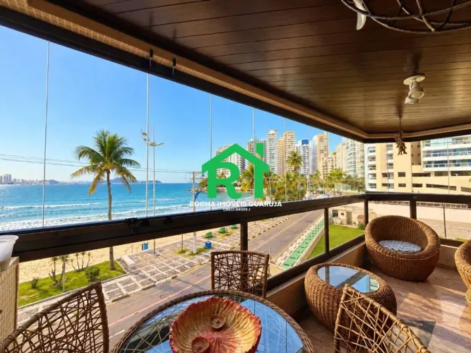 Apartamento frente mar com 3 quartos (1 suíte), 2 vagas e lazer à venda em Jardim Astúrias