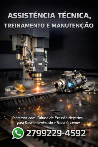 Corte a Laser, Manutenção, Assitência Técnica, e Treinamento.