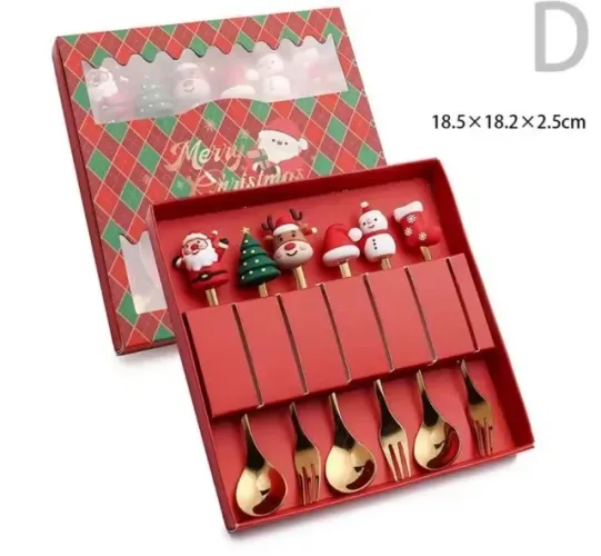 Talheres natalino Enfeites e decoração para Natal