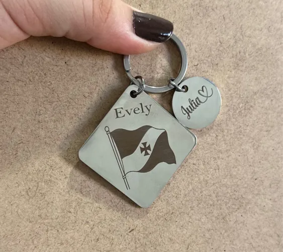 Chaveiros de Aço Inoxidável personalizados
