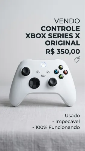 CONTROLE XBOX SERIES X R$ 350,00