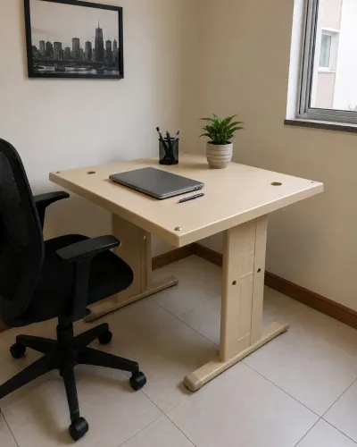 Conjunto home office (mesa escritório + cadeira)