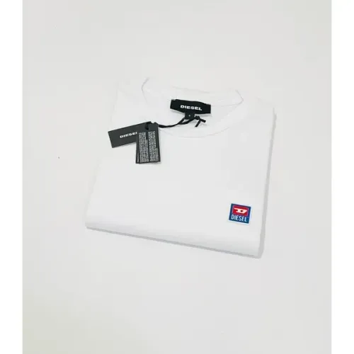 Camiseta Diesel Importada Logo Latex Branca - Tam. P