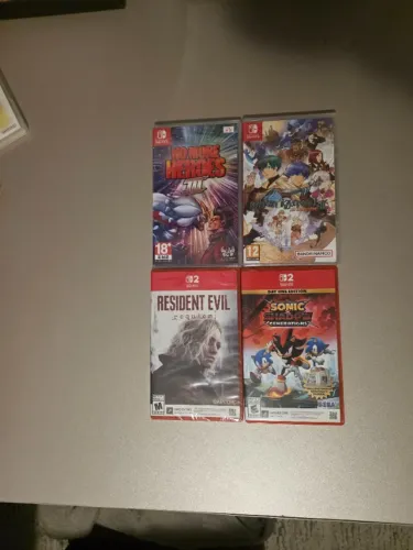 Nintendo Switch Games - Resident Evil Requeim, Sonic Shadow, Baten Kaitos, No more Heroes3
