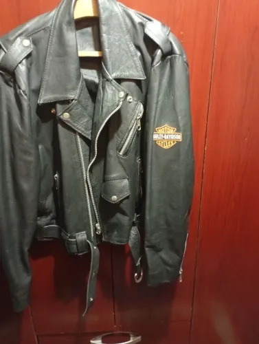 Jaqueta couro original motociclista 