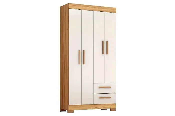 Guarda-Roupa Moisés 1,87m C/puxadores em MDF r12 S