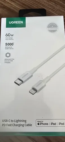 Cabo USB-C to Lightning UGREEN 60W