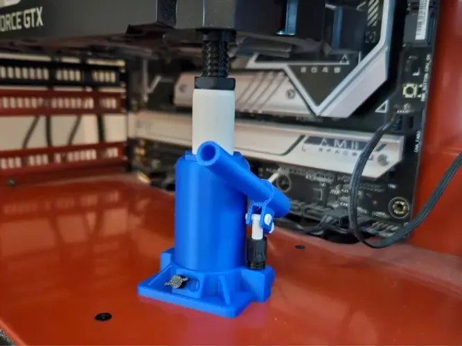 (Sob encomenda) Suporte para GPU - Edição Bottlejack (Macaco Hidráulico)