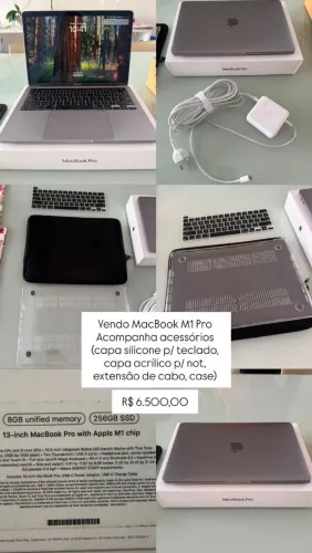 Computador MacBookM1Pro semi-novo ,pouco uso