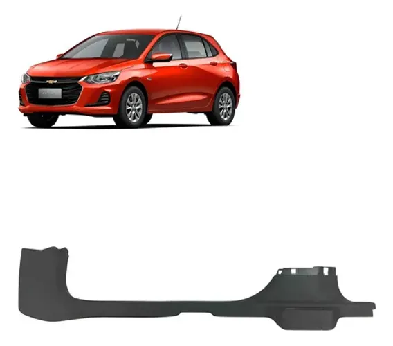Soleira Porta Dianteira L/d Gm Chevrolet  Onix 2020 Preto