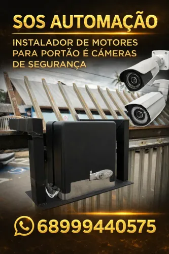 Motor portão câmera de segurança