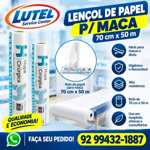 ROLO LENÇOL DE PAPEL P/MACA