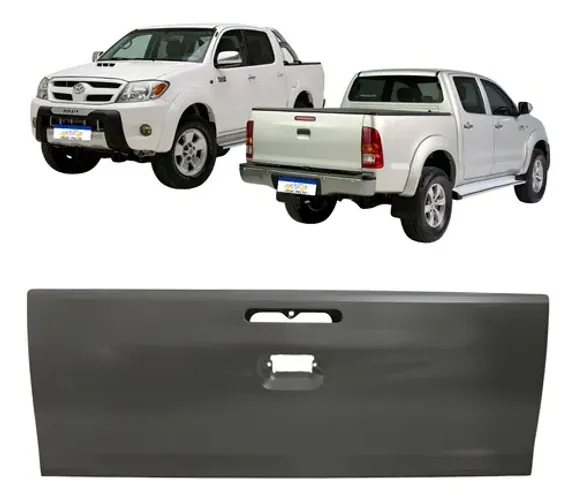 Tampa Caçamba Traseira Toyota Hilux 2005 A 2008 Chassis Dx Cinza