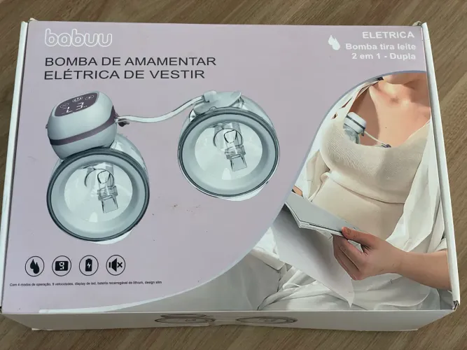 Kit Extratora de Leite Babuu Portátil (Hands Free) + 27 Saquinhos de Armazenamento 