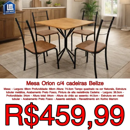 MESA + CADEIRAS