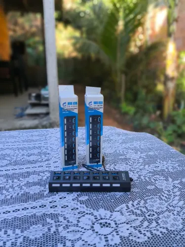 Extensão régua hub 2.0 com 7 portas