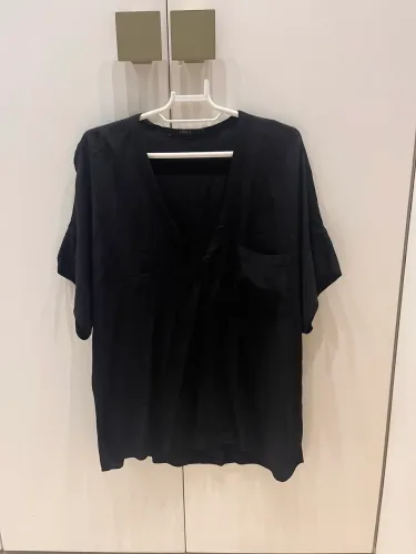Blusa preta em crepe Animale TAM G