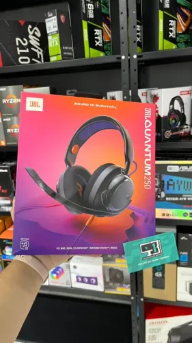 Headset Gamer JBL Quantum 250, Preto - NOVO!