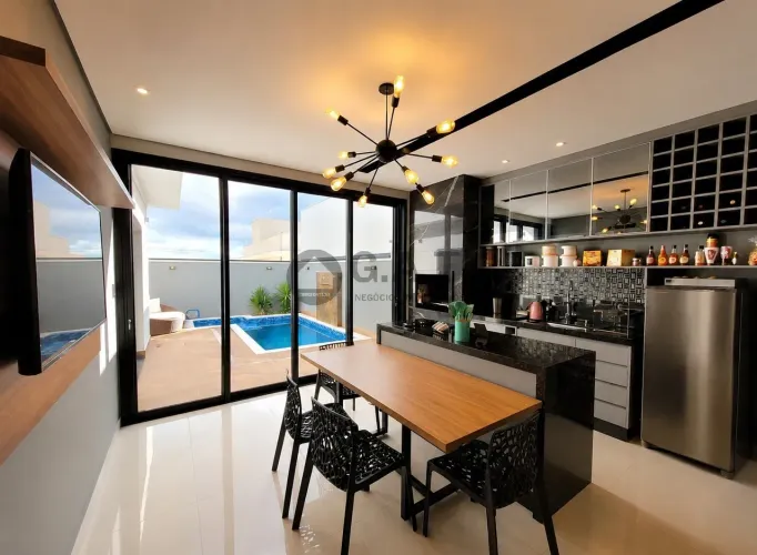 Casa para locação em condomínio no Ibiti Reserva, Sorocaba-SP: 3 quartos, 3 suítes, 2 sala