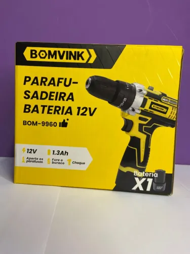 Parafusadeira à Bateria 12V 1.3Ah BOM-9960 BomVink an4