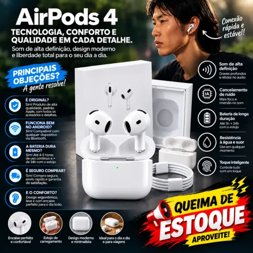 Fone compatível Iphone AirPods