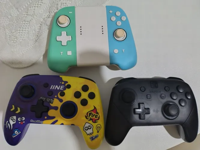 Controles pra Nintendo Switch e PC