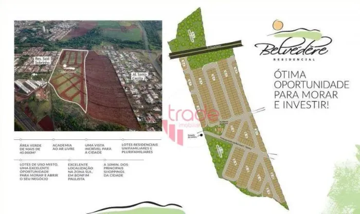 Terreno à Venda de 200m² no Bairro Loteamento Belvedere em Ribeirão Preto com Entrega Prev