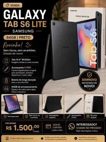 Vende se tablet samsung S6 lite