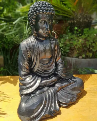 Buda em cimento, p decoração de salão e jardins