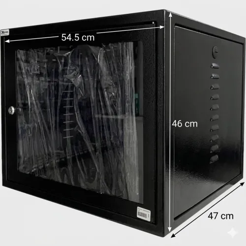 Mini Rack Organizador 19 Polegadas (Preto) - Excelente Estado