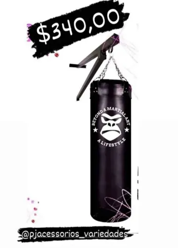 Suporte de parede e saco de pancada 1,20 MT Gorilla. Entrega grátis 