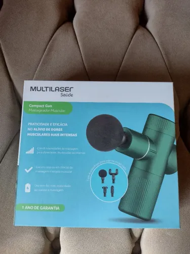 Massageador Muscular Compact Gun Multilaser Saúde<br>